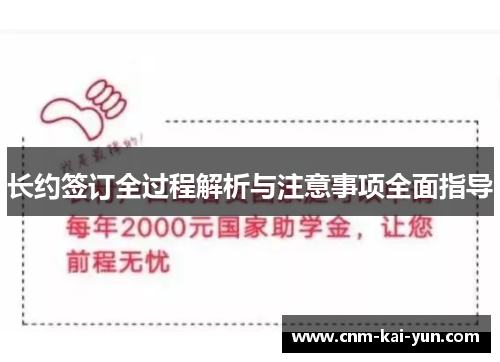 长约签订全过程解析与注意事项全面指导 长约签订全过程解析与注意事项全面指导