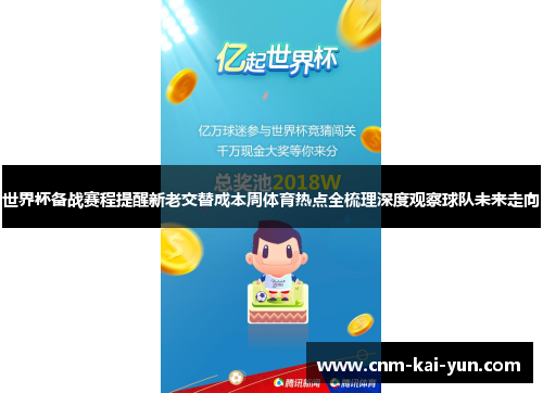 世界杯备战赛程提醒新老交替成本周体育热点全梳理深度观察球队未来走向 世界杯备战赛程提醒新老交替成本周体育热点全梳理深度观察球队未来走向